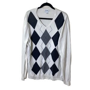 Old Navy Argyle Sweater Sz XL